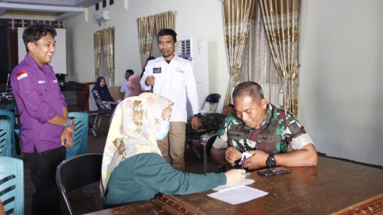 Semarakkan HUT Ke-7, SMSI Pohuwato Gelar Donor Darah